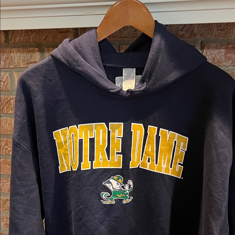 Notre Dame Hoodie with Logo NWOT